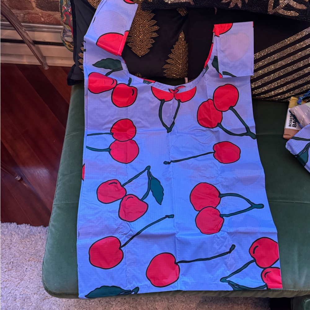 Baggu Cherry Pattern Foldable Tote, Large - image 2